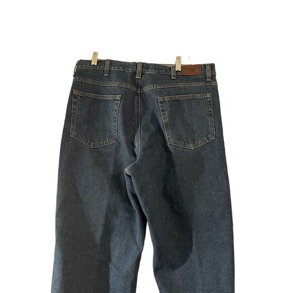LL Bean Lined Jeans Mens 36 x 29 Flannel Lining 5 Pocket Denim Outdoorsy Ranch - Picture 5 of 8